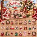Sphynx HG AI Advent Calendar  2026, 24 Acrylic Ornaments, Christmas Countdown Blind Box Holiday Gift for Cat Moms