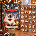 Birman HG AI Advent Calendar  2026, 24 Acrylic Ornaments, Christmas Countdown Blind Box Holiday Gift for Cat Moms