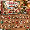 Tonkinese HG AI Advent Calendar  2026, 24 Acrylic Ornaments, Christmas Countdown Blind Box Gift for Cat Lovers