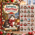 European Shorthair HG AI Advent Calendar  2026, 24 Acrylic Ornaments, Christmas Countdown Blind Box Gift for Cat Moms
