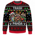 Festive Trash Panda Ugly Sweater Ln, Funny Holiday Gift
