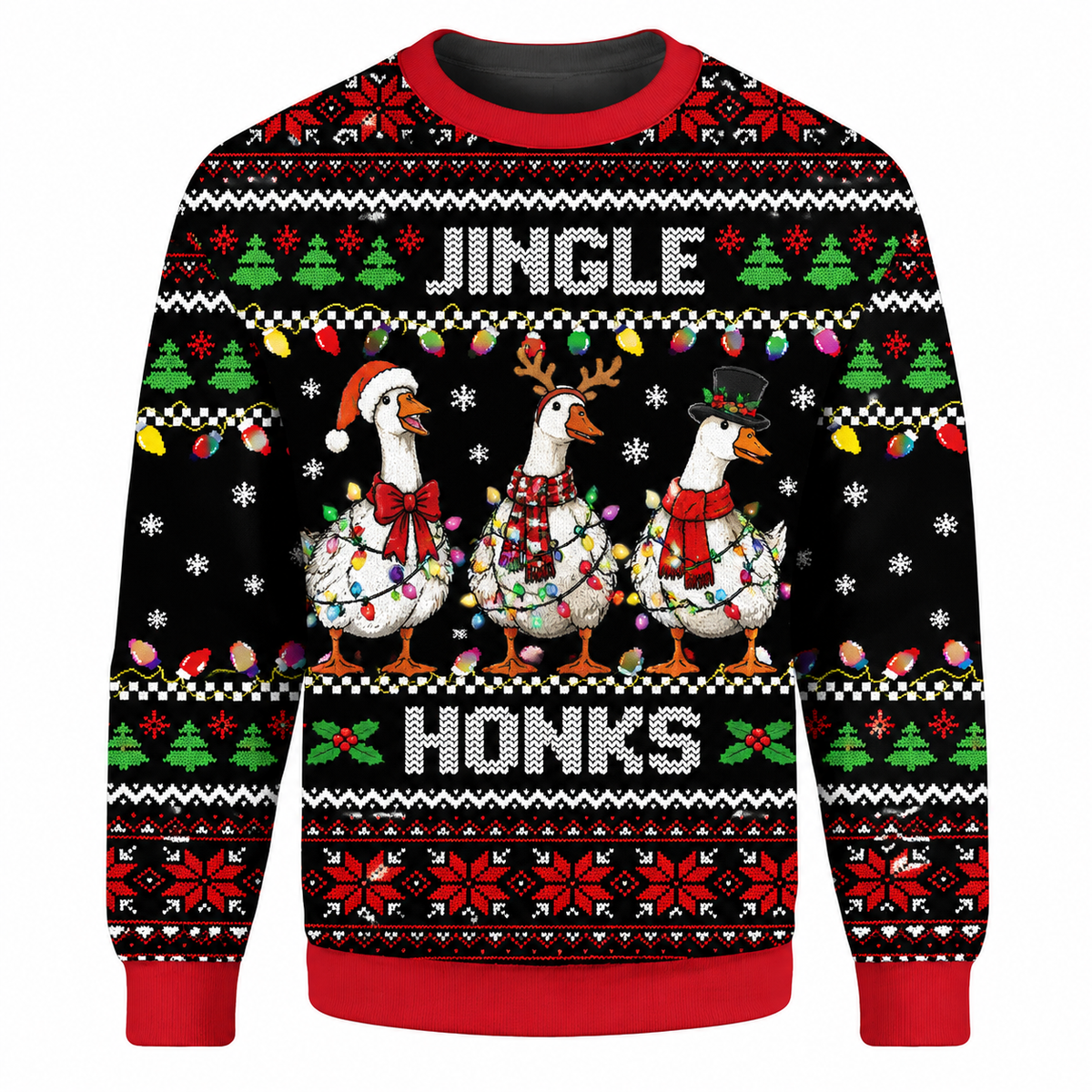 Christmas Goose Ugly Sweater Ln, Funny Holiday Gift