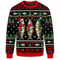 Christmas Sardine Ugly Sweater Ln, Quirky Holiday Gift