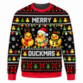 Festive Rubber Duck Ugly Sweater Ln, Quirky Holiday Gift
