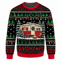 Vintage Christmas Camper Ugly Sweater Ln, Retro Holiday Gift