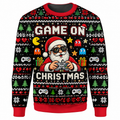 Christmas Arcade Gamer Ugly Sweater LN, Festive Knit Holiday Gift