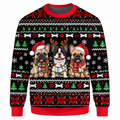 French Bulldog Christmas Ugly Sweater LN, Festive Knit Holiday Gift