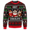 Christmas Hot Chocolate Ugly Sweater Ln, Cocoa Drink Pullover Holiday Gift