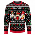 Teacher Christmas Ugly Sweater Ln, Classroom Humor Pullover Holiday Gift