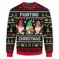 Painting Christmas Ugly Sweater Ln, Funny Holiday Gift For Artists