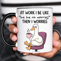 Funny Accent Mug, Grumpy Goose Ceramic Coffee Drinkware for Kitchen Office Decor