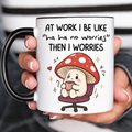 Funny Accent Mug, Introverted Mushroom Ceramic Coffee Drinkware for Cozy Home Decor
