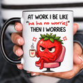 Funny Accent Mug, Angry Strawberry Ceramic Coffee Drinkware for Kitchen Home Decor