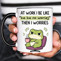 Funny Accent Mug, Tiny Angry Frog Ceramic Coffee Drinkware for Kitchen Office Decor
