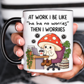 Mushroom Tiny Boots Funny Acent Mug Ln, Ceramic Whimsical Kitchen Drinkware