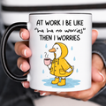 Raincoat Duck Funny Acent Mug Ln, Ceramic Quirky Drinkware For Rainy Days