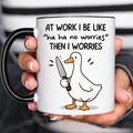 Knife Goose Funny Acent Mug Ln, Ceramic Chaotic Waterfowl Drinkware