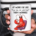 Tea Drinking Lobster Funny Acent Mug Ln, Ceramic Quirky Coastal Drinkware