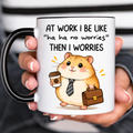 Briefcase Hamster Funny Acent Mug Ln, Ceramic Office Humor Drinkware For Work