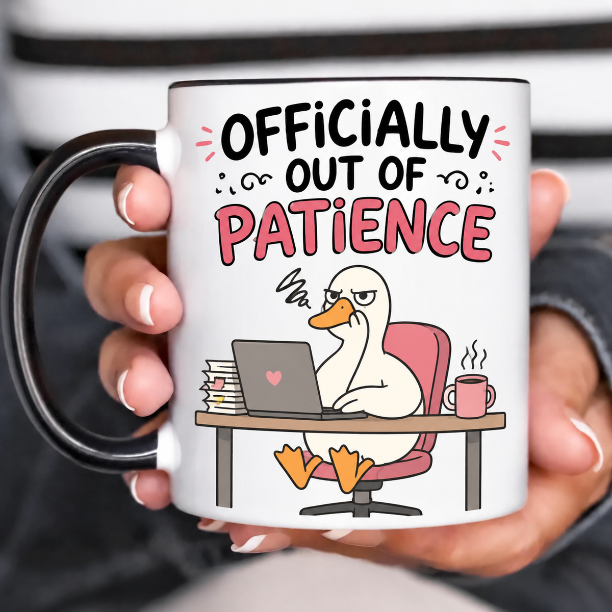 Funny Acent Mug Ln, Officially Out of Patience Ceramic Drinkware