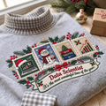 Data Scientist It's The Most Wonderful Time Of The Year HG AI Gingham Mock Neck Sweatshirt, Embroidered Christmas Stam