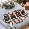 Recording Engineer It's The Most Wonderful Time Of The Year HG AI Gingham Mock Neck Sweatshirt, Embroidered Christmas