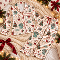 Surgeon Christmas Satin Pajama Set, HG AI Christmas PJs Sets, Christmas Pajamas, Holiday Pajama Set, Family Long Sleeve
