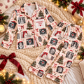 Radiology Tech Christmas Satin Pajama Set, HG AI Christmas PJs Sets, Christmas Pajamas, Holiday Pajama Set, Family Long