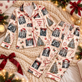 X-Ray Tech Christmas Satin Pajama Set, HG AI Christmas PJs Sets, Christmas Pajamas, Holiday Pajama Set, Family Long
