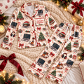 Software Engineer Christmas Satin Pajama Set, HG AI Christmas PJs Sets, Christmas Pajamas, Holiday Pajama Set, Family