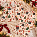 Web Developer Christmas Satin Pajama Set, HG AI Christmas PJs Sets, Christmas Pajamas, Holiday Pajama Set, Family Long