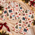 Frontend Developer Christmas Satin Pajama Set, HG AI Christmas PJs Sets, Christmas Pajamas, Holiday Pajama Set, Family