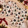 Backend Developer Christmas Satin Pajama Set, HG AI Christmas PJs Sets, Christmas Pajamas, Holiday Pajama Set, Family