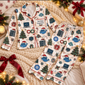 DevOps Engineer Christmas Satin Pajama Set, HG AI Christmas PJs Sets, Christmas Pajamas, Holiday Pajama Set, Family Long
