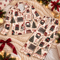 Audio Engineer Christmas Satin Pajama Set, HG AI Christmas PJs Sets, Christmas Pajamas, Holiday Pajama Set, Family Long