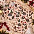 Recording Engineer Christmas Satin Pajama Set, HG AI Christmas PJs Sets, Christmas Pajamas, Holiday Pajama Set, Family