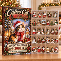 Calico Cat Evergreen Advent Calendar HFN Gen Acrylic Ornaments