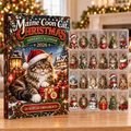 Maine Coon Cat Evergreen Advent Calendar HFN Gen Acrylic Ornaments