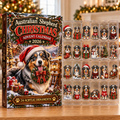 Australian Shepherd Evergreen Advent Calendar HFN Gen Acrylic Ornaments, Christmas Tree Hanging Decor