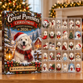 Great Pyrenees Evergreen Advent Calendar HFN Gen Acrylic Ornaments, Christmas Tree Hanging Decor