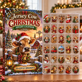 Jersey Cow Evergreen Advent Calendar HFN Gen Acrylic Ornaments