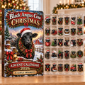 Black Angus Cow Evergreen Advent Calendar HFN Gen Acrylic Ornaments