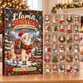 Llama Evergreen Advent Calendar HFN Gen Acrylic Ornaments