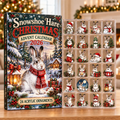 Snowshoe Hare Evergreen Advent Calendar HFN Gen Acrylic Ornaments, Winter Woodland Christmas Tree Hanging Decor