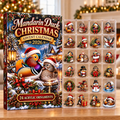 Mandarin Duck Evergreen Advent Calendar HFN Gen Acrylic Ornaments