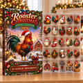 Rooster Evergreen Advent Calendar HFN Gen Acrylic Ornaments