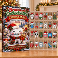 Braces And Orthodontics Evergreen Advent Calendar HFN Gen Acrylic Ornaments, Holiday Tree Decor