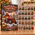 Antique Farm Tractor Evergreen Advent Calendar HFN Gen Acrylic Ornaments