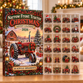 Narrow Front Tractor Evergreen Advent Calendar HFN Gen Acrylic Ornaments