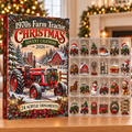 1970s Farm Tractor Evergreen Advent Calendar HFN Gen Acrylic Ornaments
